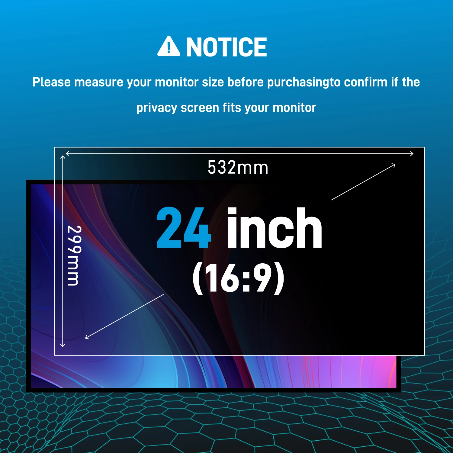 Computer Privacy Screen Protector For Laptop 24 23.8 22 21.5 20 15 inch Widescreen Monitor PC Privacy Filter Anti-spy-peep Film