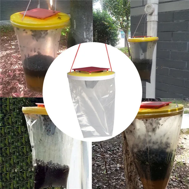 Légycsapda Eldobható Kültéri Nem Mérgező Légycsatag Kert Lógó Légy Fogó-Károsító Csapda Csalivel, Hogy Kiküszöbölje A Rovarokat - Image 4