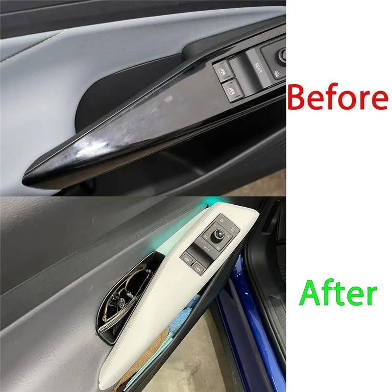 VW ID.4 ID4 2021-2023 도어 핸들 암레스트 트레이 오거나이저 인테리어 부품용 도어 핸들 수납함