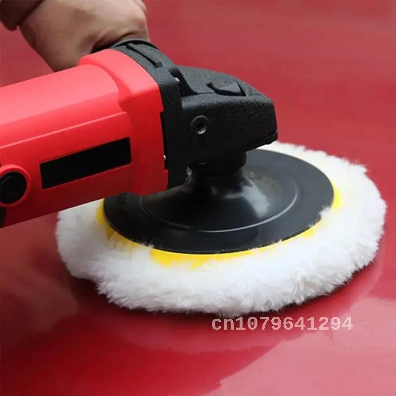 8PCS Car Polishing Disc Kit Car Polisher Drill Adapter Buffing Waxing Sponge Self-Adhesive Polish Pad Detail Cleaning Wool Wheel
