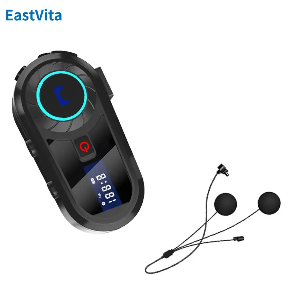 

Motorcycle Helmet Headset Noise Reduction Intercom Communication Systems IPX6 Waterproof Motobike Interphone