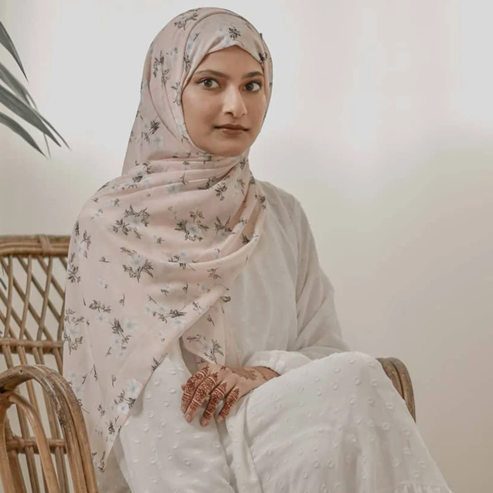 طباعة الشيفون الحجاب المرأة الثقيلة الشيفون فقاعة وشاح ليوبارد شعبية الحجاب يلتف Bufanda Tudung Bawal