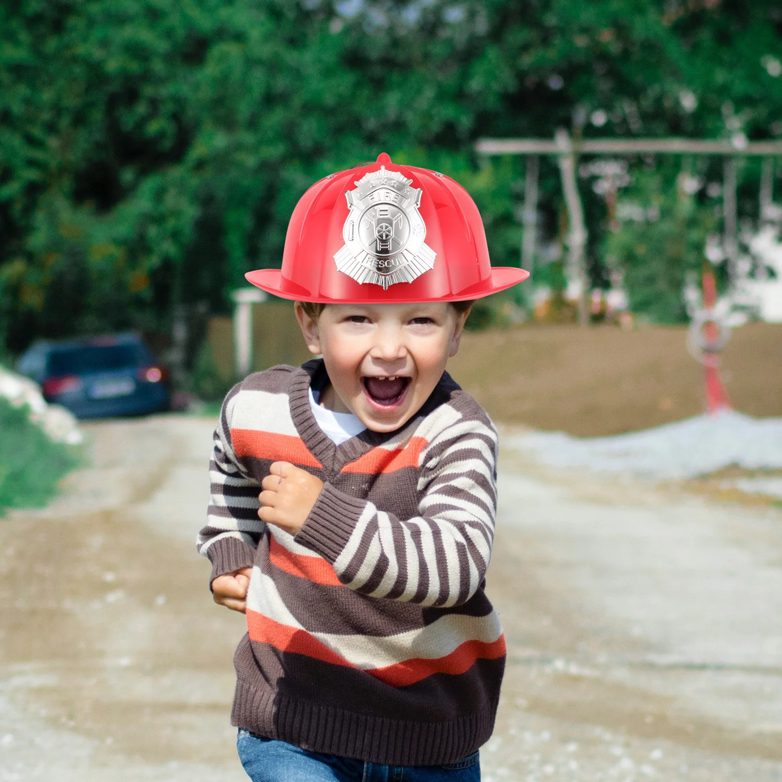 

Kids Fireman Firefighter Hats Boys Girls Pretend Role Play Fancy Dress Accessories Kids Halloween Party Role Play Props