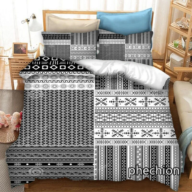 

phechion Bandana Pattern 3D Print Bedding Set Duvet Covers Pillowcases One Piece Comforter Bedding Sets Bedclothes Bed K494