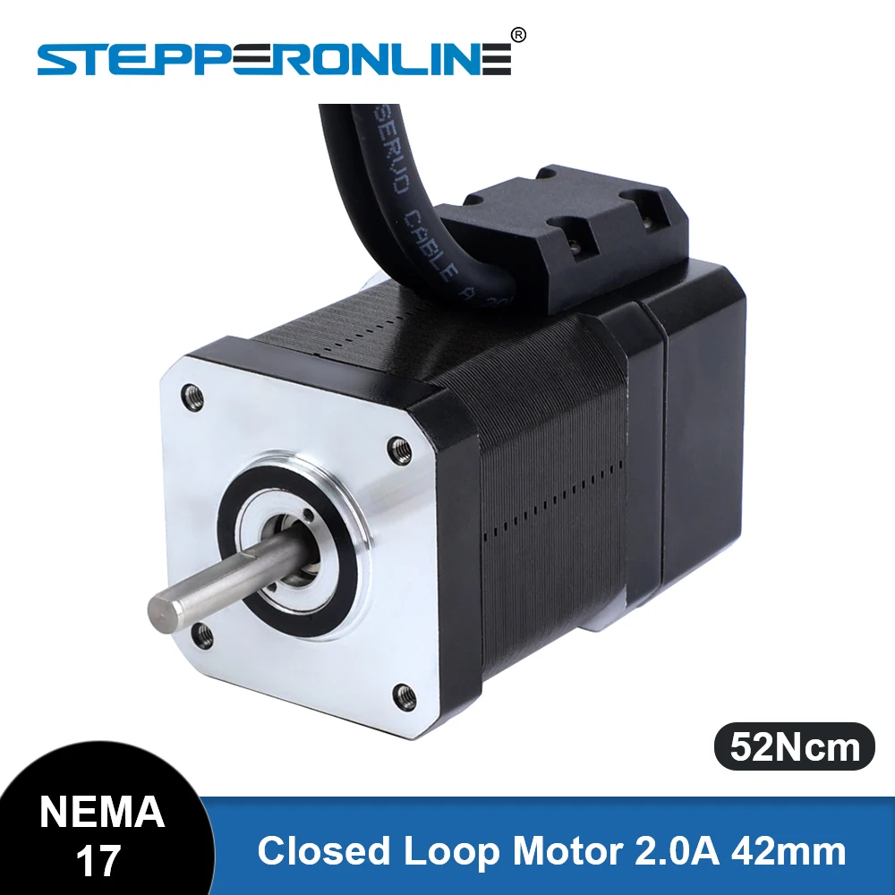STEPPERONLINE-Nema-17-Closed-Loop-Stepper-Motor-52Ncm-2-0A-with-Encoder ...