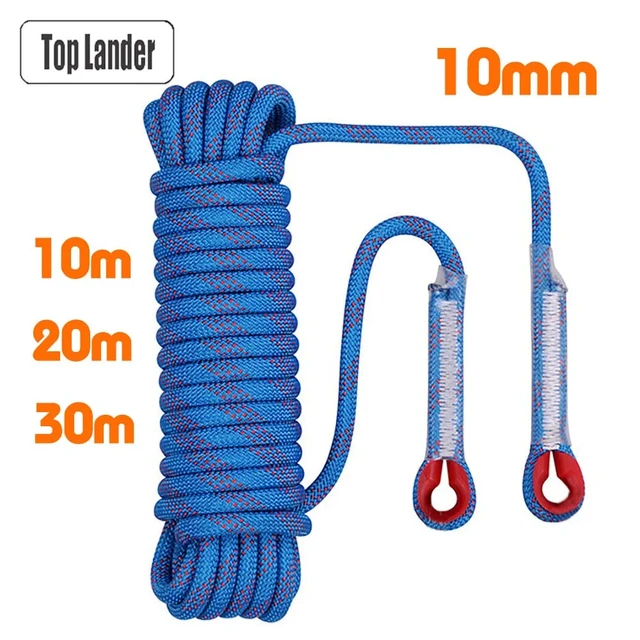 10MM Safety Climbing Rappelling Rope Outdoor Mountaineering Cord Rescue  Gear 30M