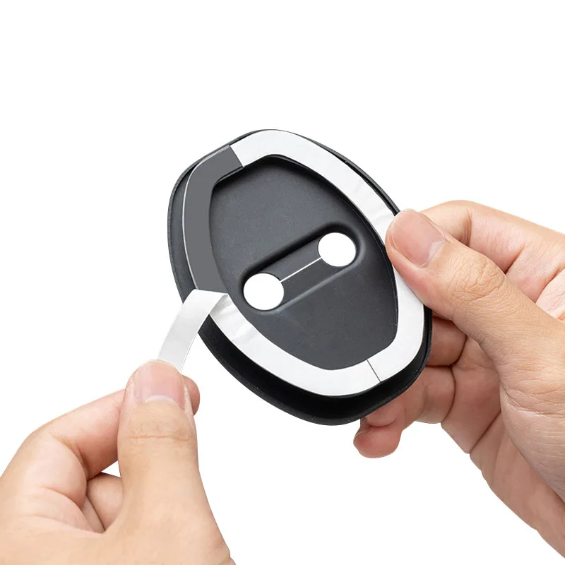 닛산 GTR 테아나 스카이라인 가와사키 R32 R34 R35 J10 J11 쥬크 X용 실리콘 자동차 도어 잠금 버클 보호 커버 액세서리 4개