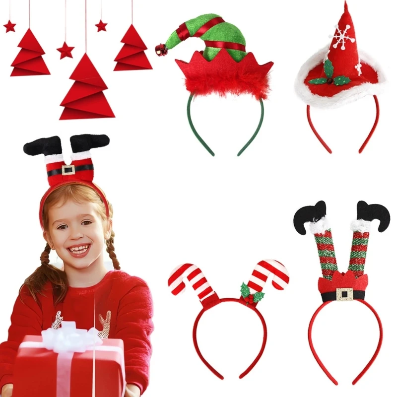 

Merry Christmas Decorations Party Sequins Hairhoop Antler/Crutch Headband Stage Performances Hairband Festival Supplies