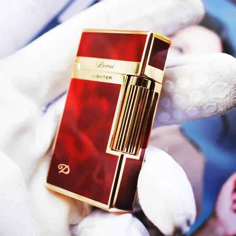 Classic Loud Lighter Metal Inflatable Open Flame Side Slip Ignition Cigarette Lighter Smoking Accessories