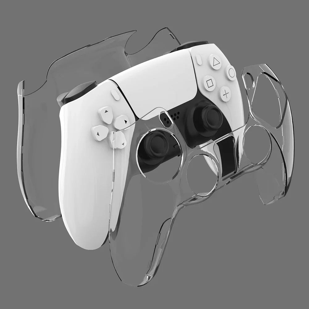 Ultra Slim Transparent Protector Case for PS5 DualSense Controller