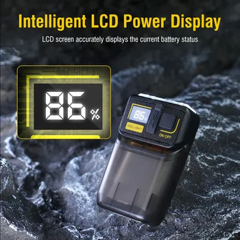 BORUIT X3 EDC Keychain Flashlight Portable Mini Torch Digital Display USB_C Rechargeable Work Light with Clip Camping Lantern 4