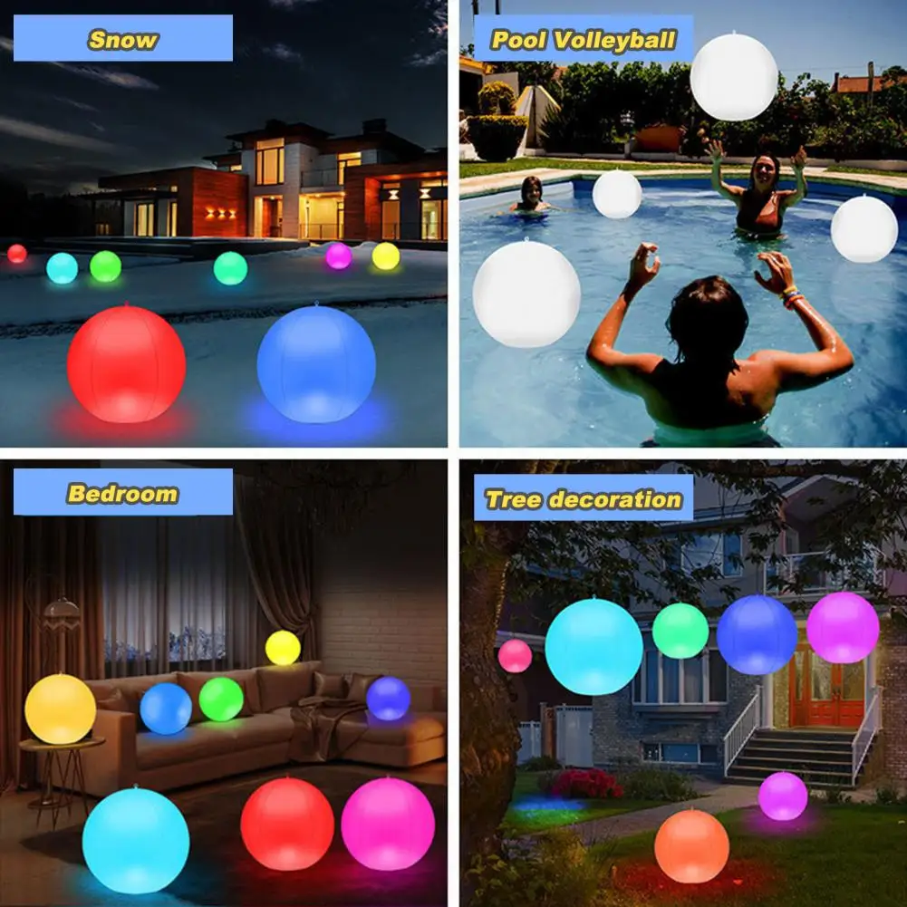Tree Hanging Led Ball Solar Powered Ball with Remote Control for Swimming Pool Parties 16 Colors Led Waterproof Floating