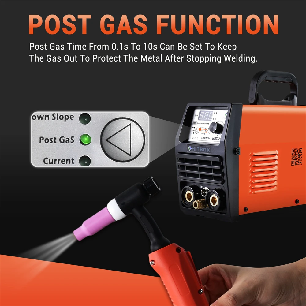 HITBOX DC Tig Welding Machine Real 200A TIG MMA ARC Stick Welders IGBT Inverter Welding HBT2000 220-240V 2T 4T Soldador Welder 3