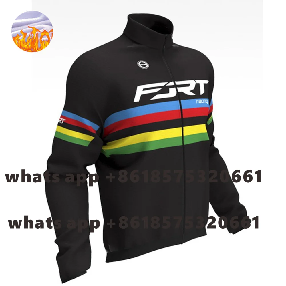 

Thermal Fleece Men's Winter Jacket; Chaqueta Ciclismo Hombre Long Sleeve MTB Road Bike Sportswear Bike Clothing