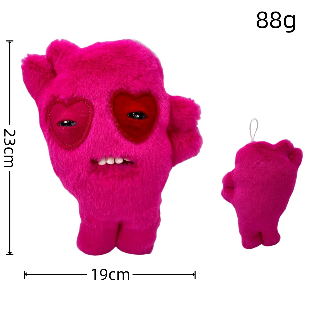 Fugagler Große Zähne Niedliche Zähne Monster Anhänger Funk Zähne Schatz Hässliches Monster Kissen Puppe Spielzeug Schlafzimmer Ornament Dekoration Geschenk – Detail 6