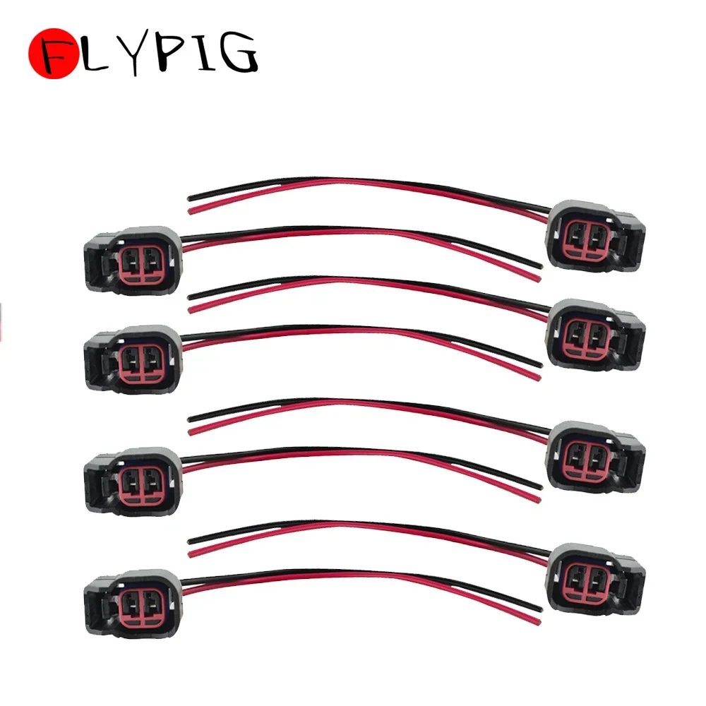 8 Pcs Fuel Injector Connector Pigtail Wire for Dodge Ford LS2 LS3 8 Pcs Fuel Injector Connector Pigtail Wire for Dodge Ford LS2 LS3