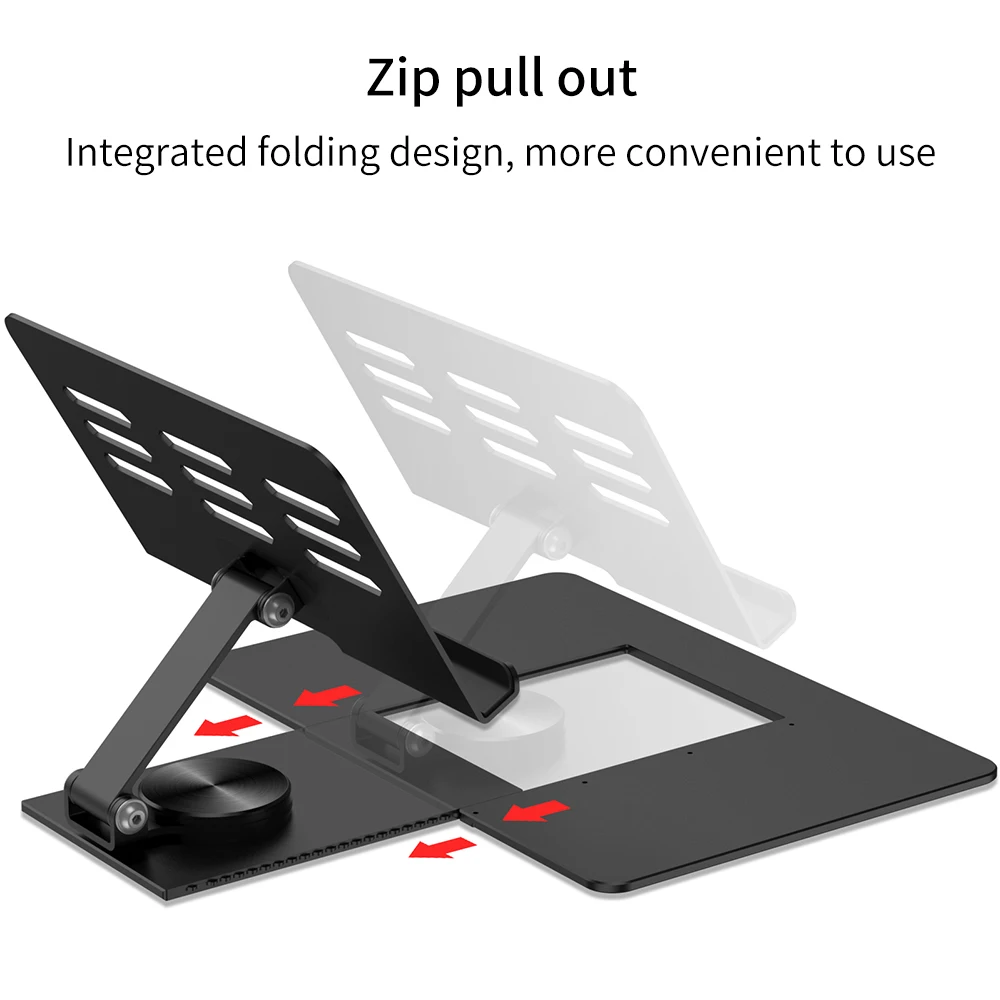 Lazy Foldable Mobile protectKeyboard Stand with 360 Degree Rotation Tablet Bracket Magnetic Adsorption  Case Keyboard Stand