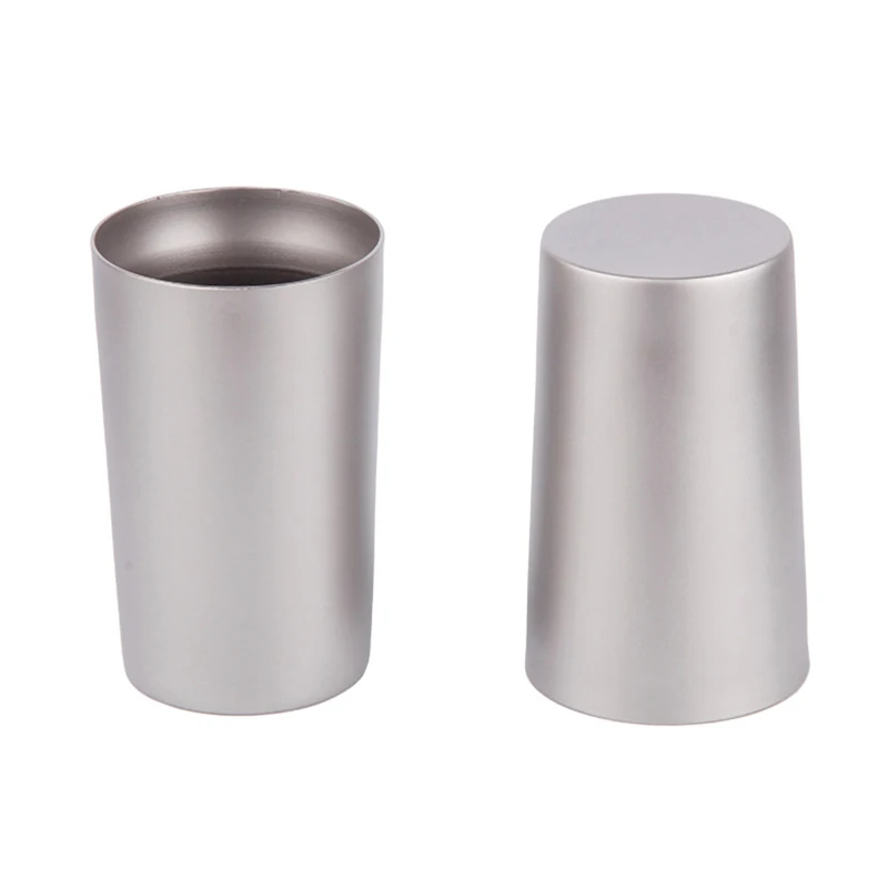 

Tiartisan 300ml Double Wall Titanium Beer Cup Wine Drinking Mug Water Drinkware Lightweight Juice Coffee Teacups 110g Ta8720