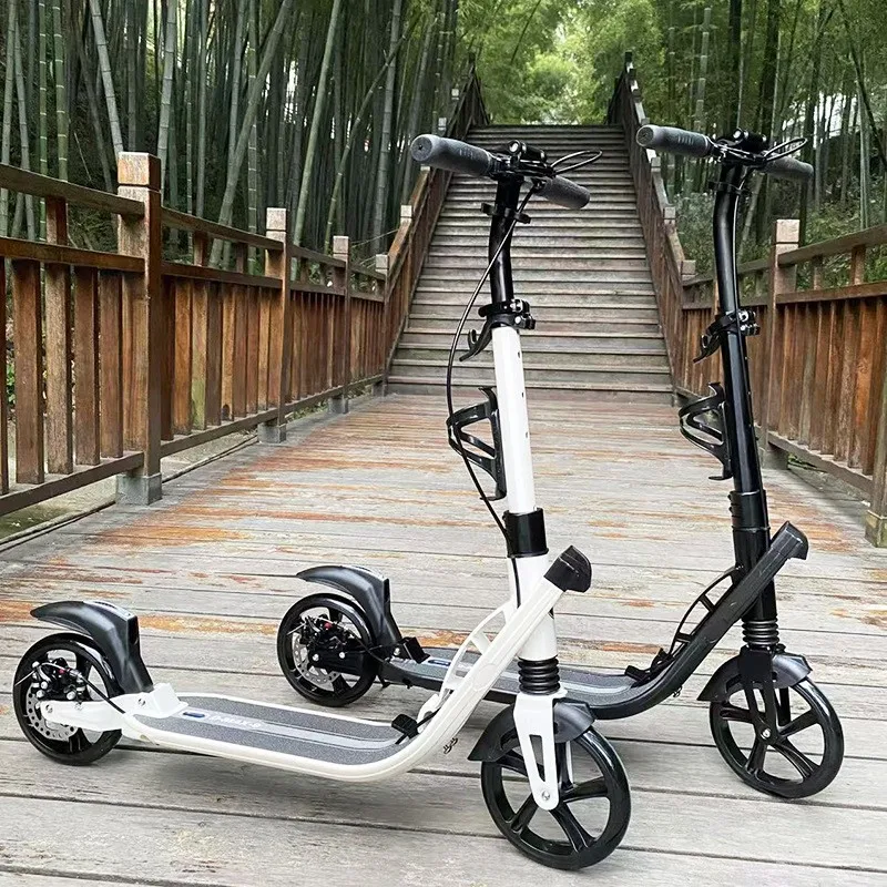 TULX Aluminum Alloy Two Wheel Scooter Foldable Comfortable To Ride Easy To Use Good Load Capacity Higher Security Performance