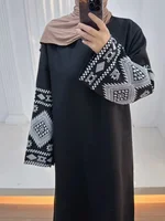 Eid Muslim Abaya for Women Party Embroidery Dresses Kaftan Arab Long Robe Islam Ramadan Dubai Abayas Vestidos Morocco Jalabiya 6