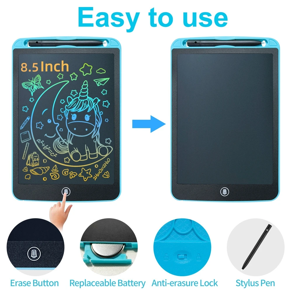 Toys for Children 8.5inch Electronic Drawing Board LCD Screen Graphic Drawing Tablet Kids Education Handwriting Painting Pad