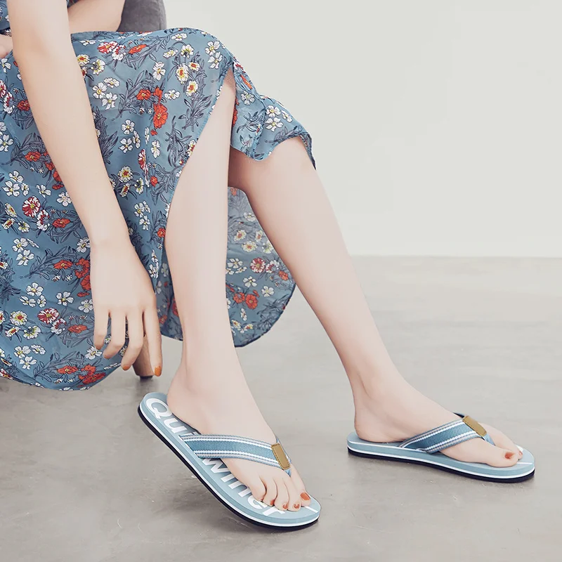 Kvinnor Flip Flops Soft Foam Sliders Halkfria sommartofflor Slip Comfy Tofflor för inomhus utomhus_voghion.com