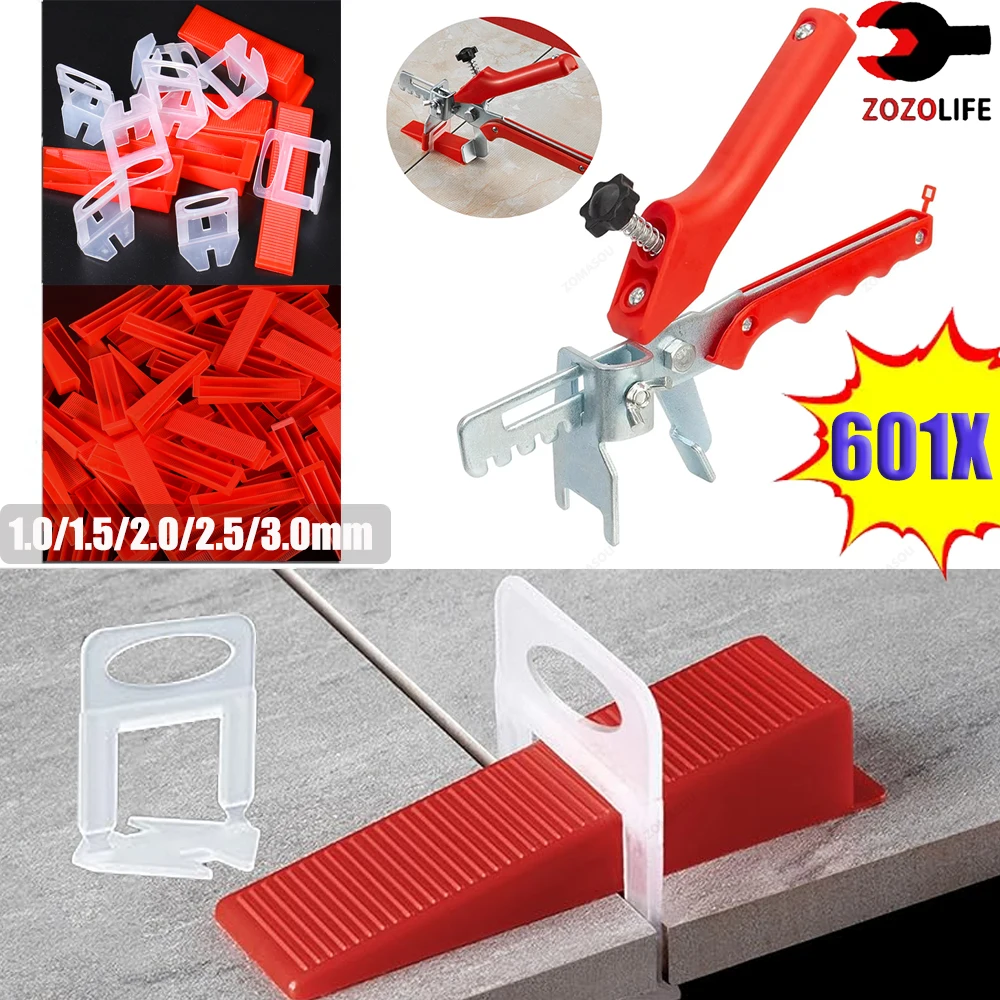 Wall Floor Tile Leveling System Clips Kit Ceramic Leveler Spacer Plier Wadge Kit Tile Leveling Tools Tile Spacers