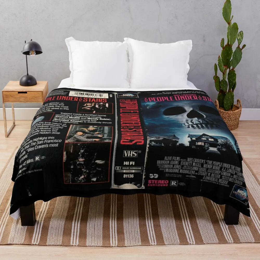 

Horror VHS Cover Art Throw Blanket Luxury Blanket Bed covers Luxury Designer Blanket