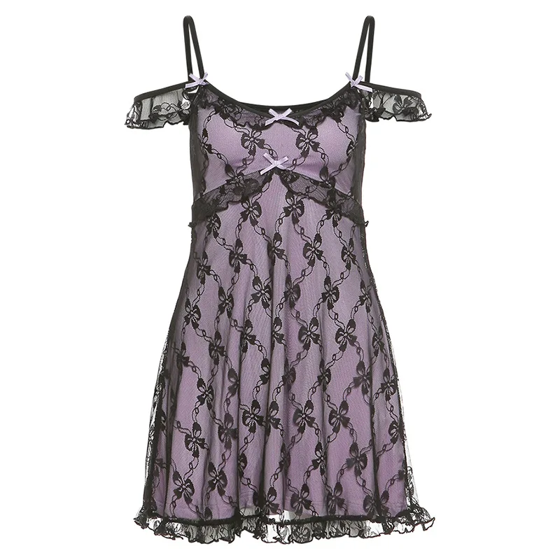Y2K Dress 2022 New Year Dresses for Women Party Lace Up Off Shoulder Mini  Dress Gothic Streewear E-Girl Christmas Clothes