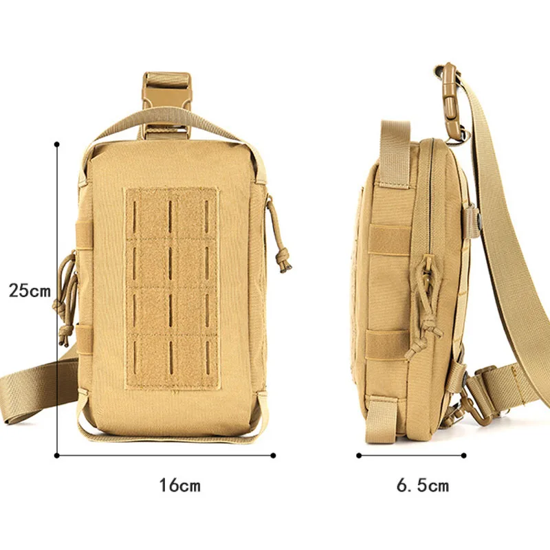 Molle Tactical Pouch Hunter Waist Bag Molle Chest Shoulder Pack Men Camping Hunting Airsoft Emergency First Aid Medical Pack 4