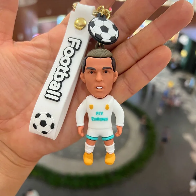 Toy gift filler pop keychain toys football star Ronaldo character key chain jewelry bag pendant key chain collection doll accessories souvenir gift