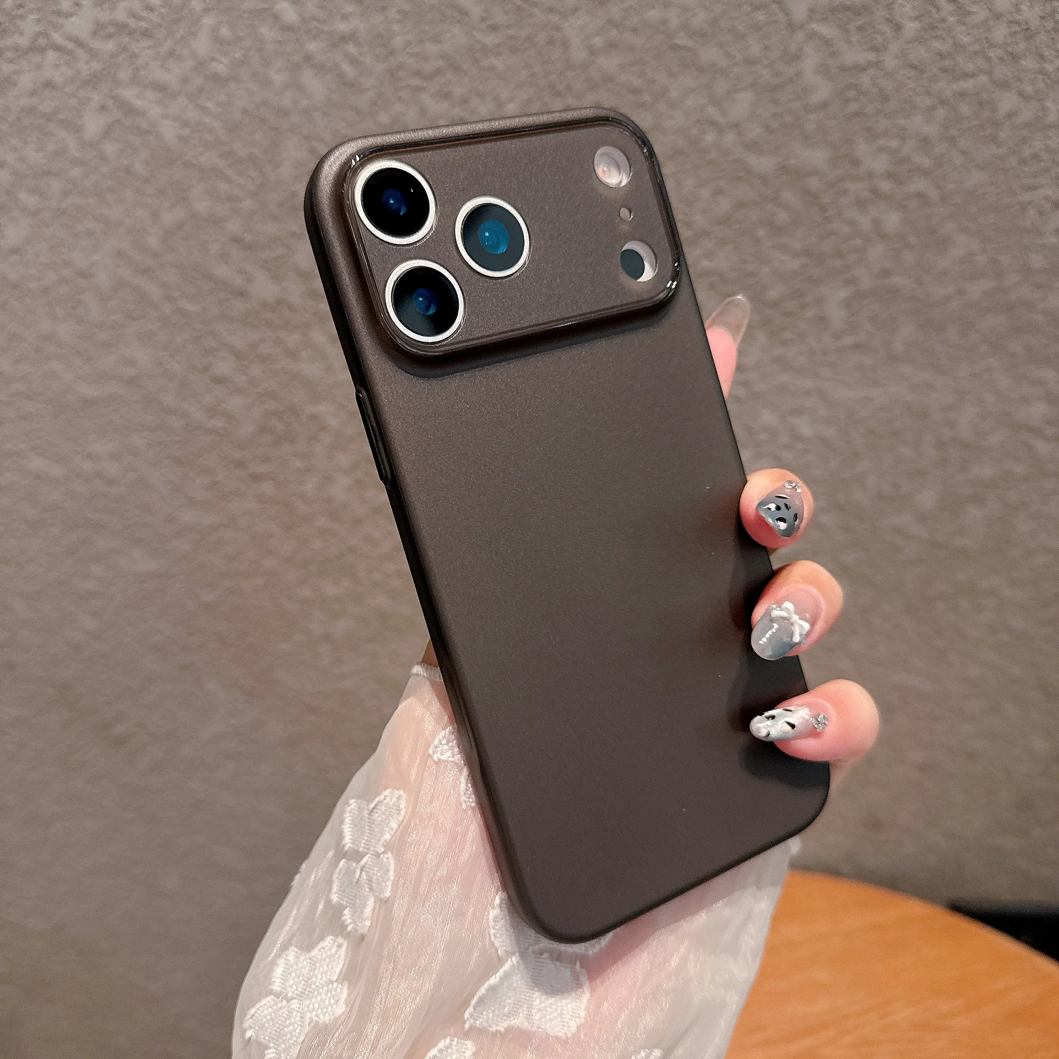 Sleek Frosted Clear Shockproof TPU Phone Case with Matte Finish