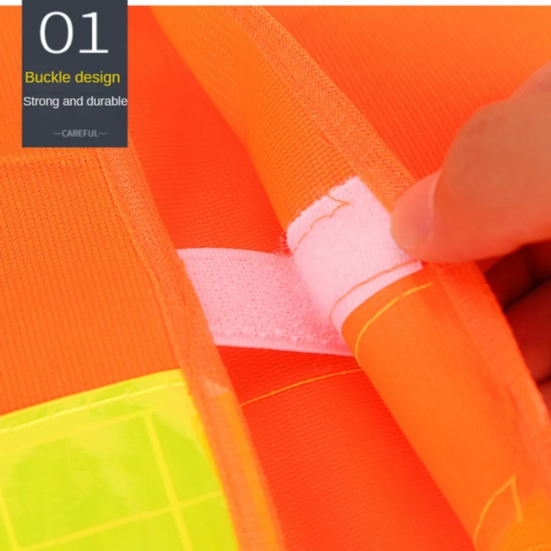 Safety Vest, Bright Neon Building Protective Film, Reflective Vest, Protective Warning Clothing Durable High Guality B