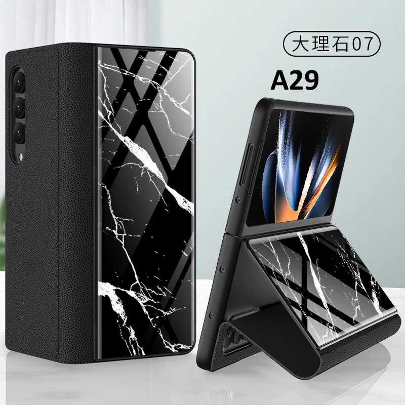 Leather Fold Flip Case For Samsung Galaxy Z Fold4 Fold3 Fold 4 3