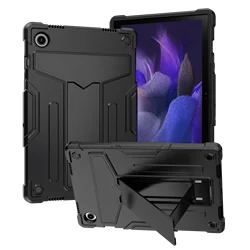 Sleek Two - Tone Tablet Case with Built - in T - Shaped Stand and All - Round Protection for Galaxy Tab A8 (Black)