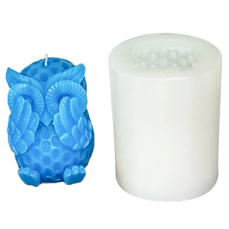 

Owl Silicone Mold for Making Soap Plaster Ornemant Craft
