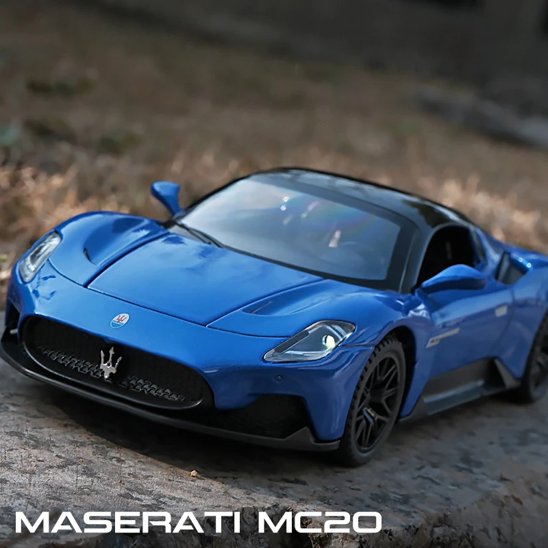 

1:32 Maserati MC20 Coupe Alloy Sports Car Diecast Miniature Metal Car Simulation Sound ＆ Light Toy Car For Boys Fast And Furious