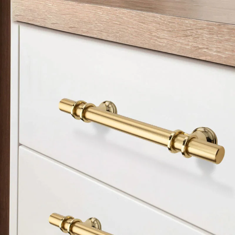 Zinc Alloy Door Handles Kitchen Cabinet Handles Solid Drawer Knobs Modern Black Gold Fashion Furniture Handle Hardware Furniture furniture handles kitchen door handles