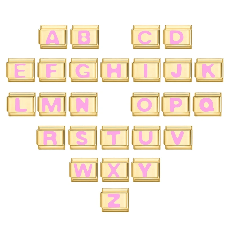 Y2K Gold Charm 26 Compatible with English Christmas Gifts