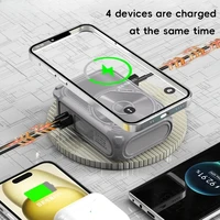 20000mAh New Power Bank Magnetically Absorbed Wireless Charging with Cable AC Plug Large Capacity Suitable for IPhone Xiaomi 5