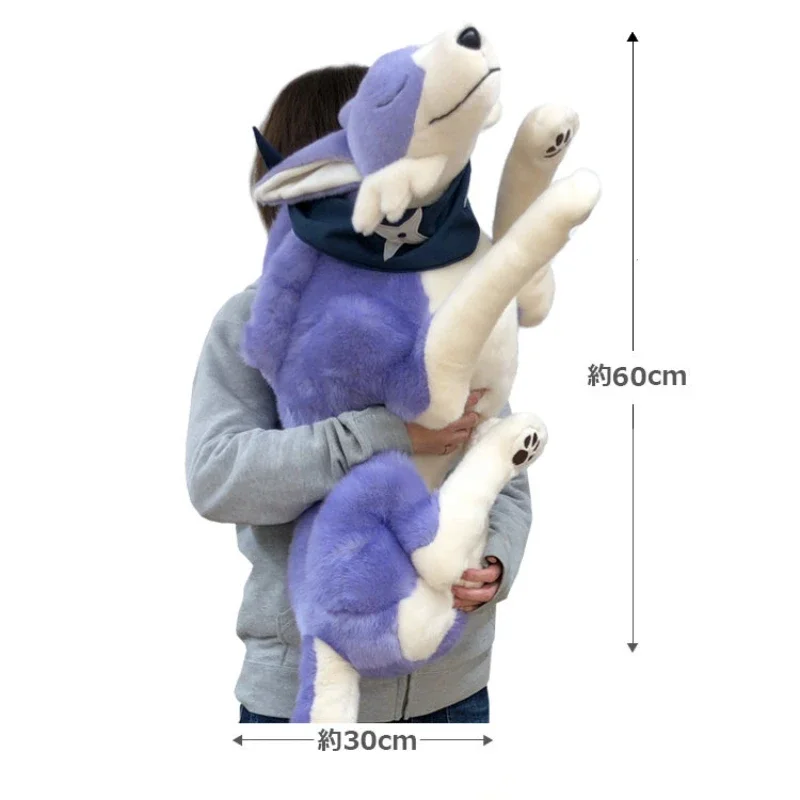 60cm Original Monster Hunter Rise Palamute Plush Cushion Pillow Children's Cute Plush Doll Christmas Gift Home Decoration 2