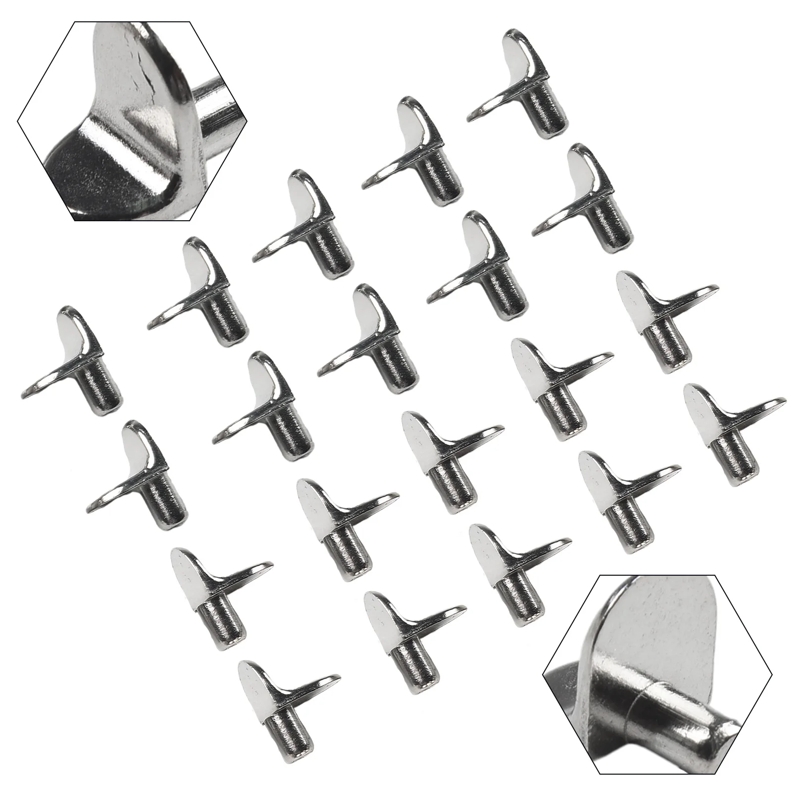 

Beautiful Shelf Pins Bracket Rust Resistant Silver Smooth Support Studs Pegs Versatile Application Zinc Alloy Furniture Shelves