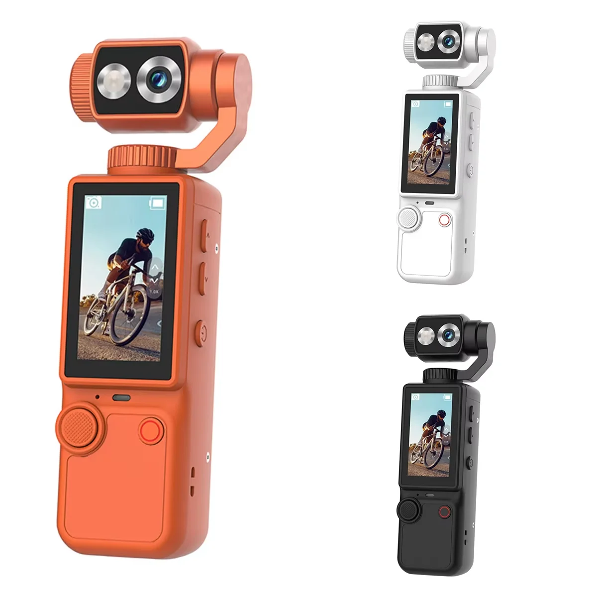 Caméra Action 360° 4K Noir/Orange/Blanc 32GB ou sans Carte