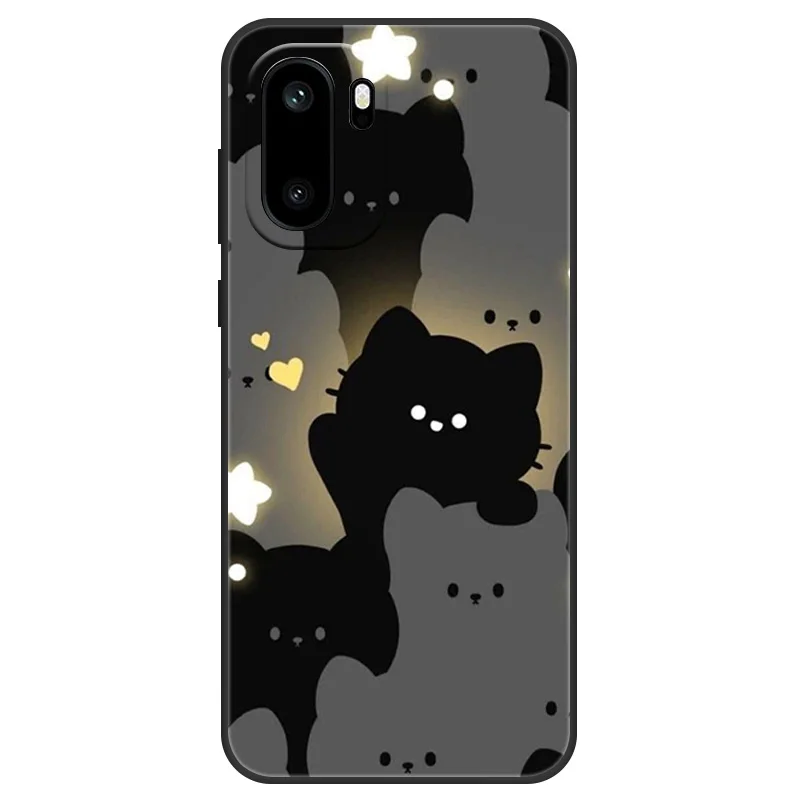 Cute Flower Print Soft Silicone Case - Protective Cover