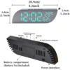 Digital Alarm Clock Temperature Humidity Date 3 Alarms 2 Display  Unlimited Snooze Table Clock 12/24H Night   Clock 6