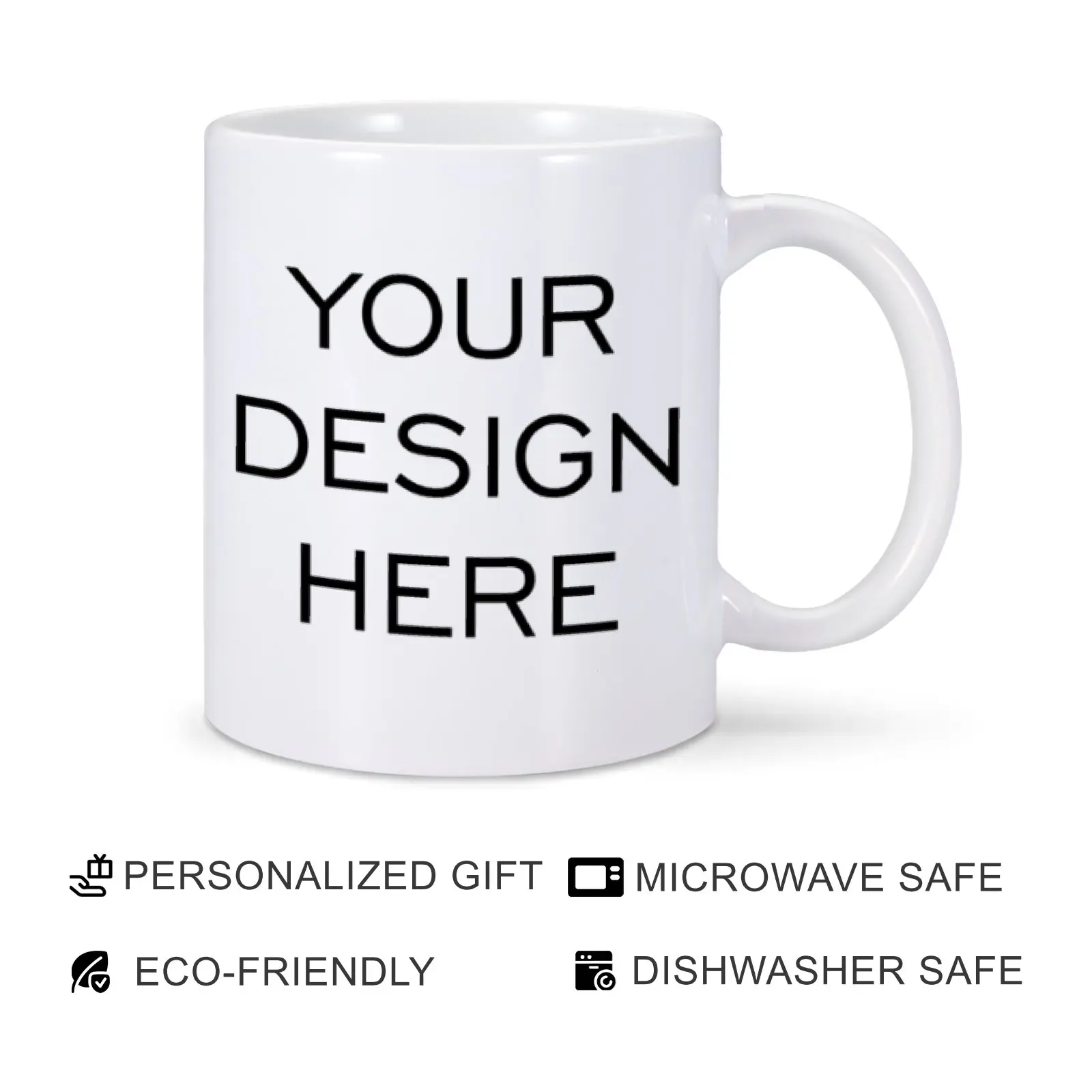 11oz Ceramic Coffee Mugs ceramic drinking cup ceramic cup ceramic mug ceramic coffee cup coffee cup custom mug Personalized Text Photo Image Novelty Personalize Different Design Images Gift