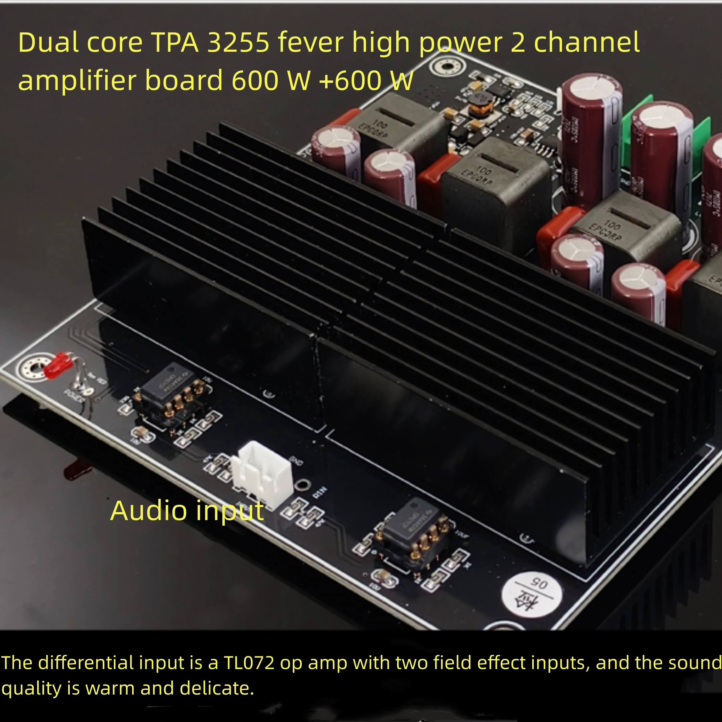 SAMP-200 двухъядерный TPA3255 высокомощный 2-канальный усилитель платы 600 Вт + 600 Вт
