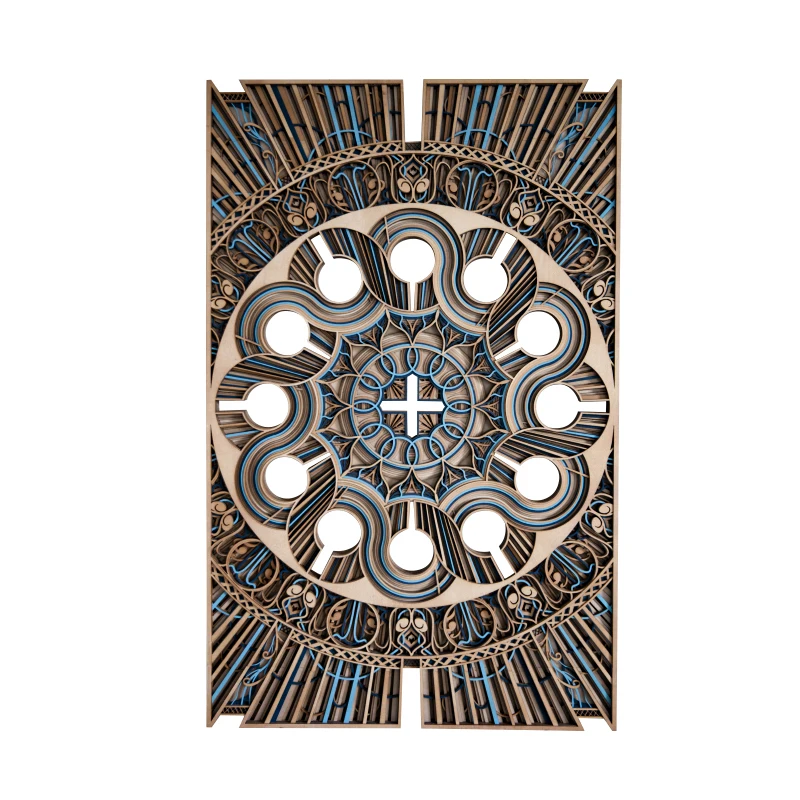 

Stacked carving art craft painting, abstract entrance decorative painting