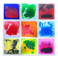 1/4/6/9pcs Liquid Splicing Floor Mats, Decorative Floor Tiles,  For Home  Nursery And School, Bathroom Accessories, Home Decor 1