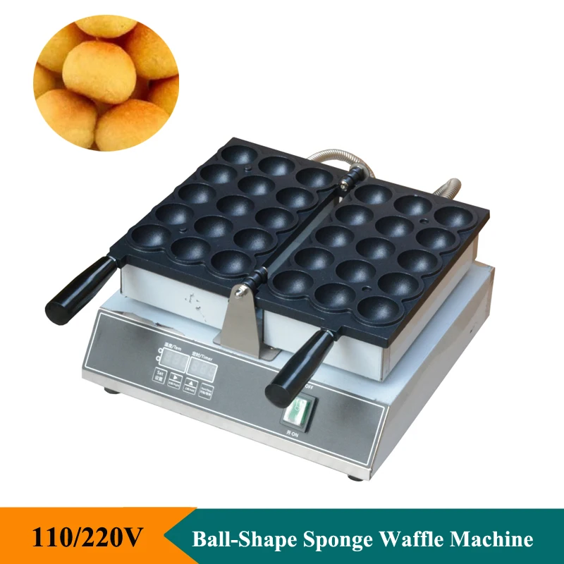 Nuovo Prodotto Macchina Per Waffle A Forma Di Sfera In Acciaio Inossidabile Piccola Spugna A Forma Di Palla Torte Macchina Per Cialde Tokoyaki Waffle 